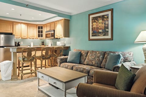 Living Area with Queen Sleeper Sofa