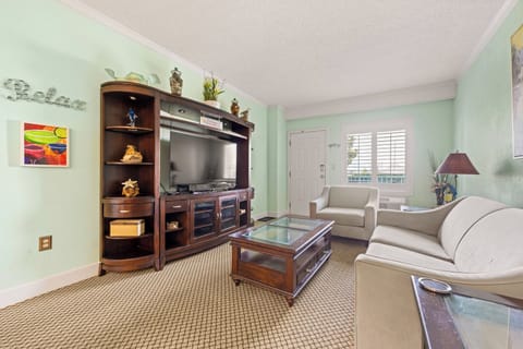 Living Area with Queen Sleeper Sofa