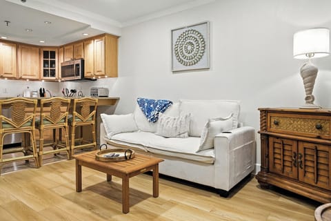Living Area with Queen Sleeper Sofa