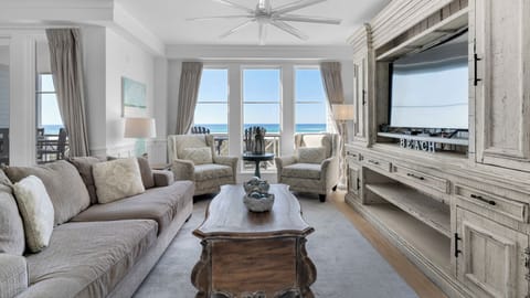2nd Level Living area with gulf views