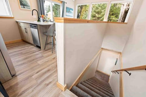 Stairs that take you to the second floor