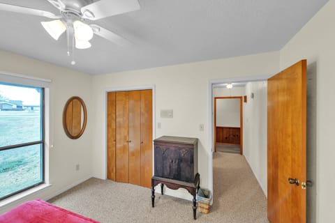 Indoors, Floor, Flooring, Ceiling Fan, Hardwood