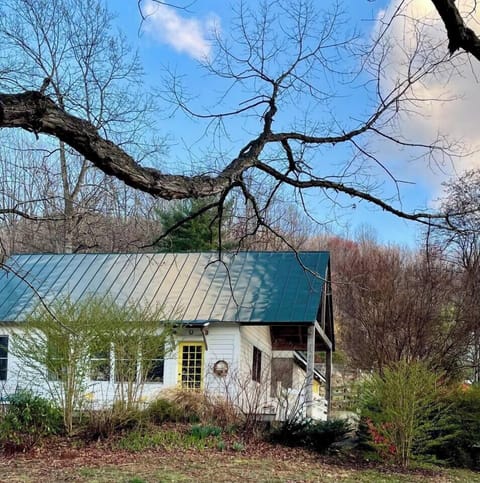 The cottage is handbuilt of locally sourced lumber and reclaimed materials. Its extraordinary!