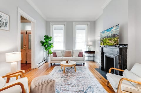 Living Room: Bright and airy space with stylish decor, perfect for relaxation and entertainment!