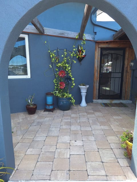 private entrance and parking 