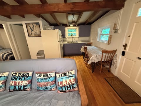 Living room and kitchen