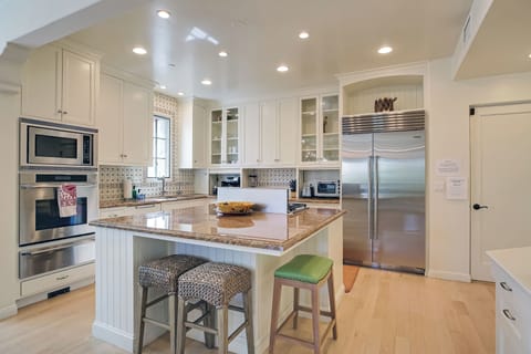 Incredible spacious kitchen with center island offering extra seating.