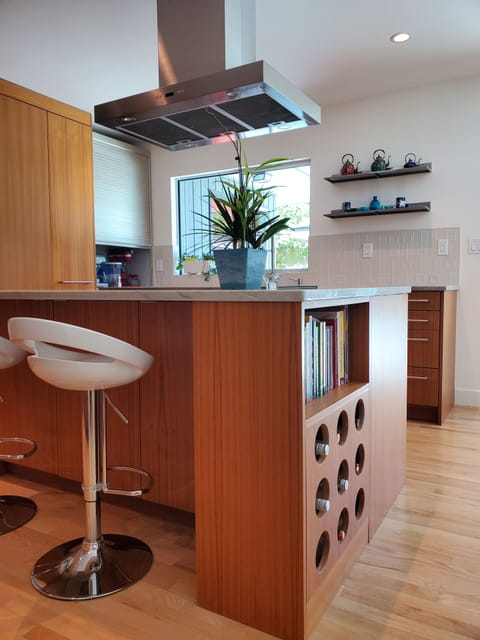 Island with seating.