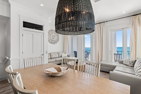 Dining with a VIEW! Seating for 12 in the Dining Room/Kitchen + seating for 4 at the dining table on the covered balcony