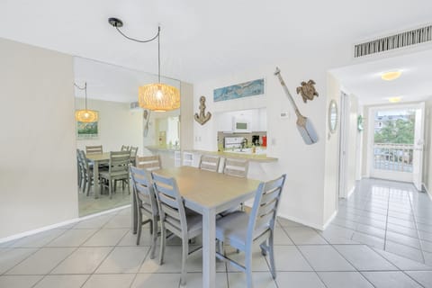 Dining area just outside kitchen.