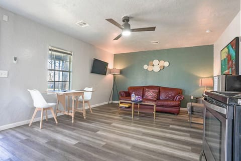 Cozy seating area perfect for unwinding or watching your favorite shows