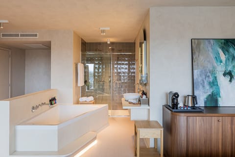 Unwind Suite | Bathroom | Towels, soap, shampoo, toilet paper