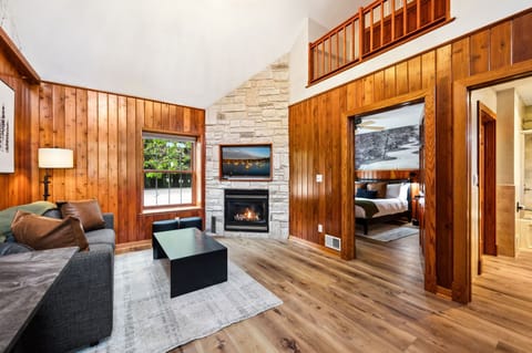 Standard Suite, 1 Queen Bed with Sofa bed, Ground Floor | Living area | 55-inch Smart TV with cable channels