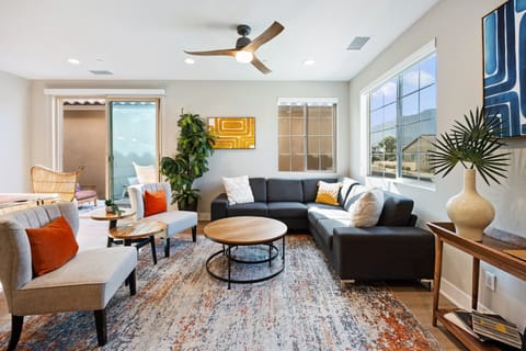Relax and unwind in this stylish, well-appointed living room.