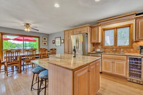 Island in the kitchen