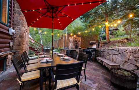 Quiet mountain setting tucked beneath tall ponderosa pines