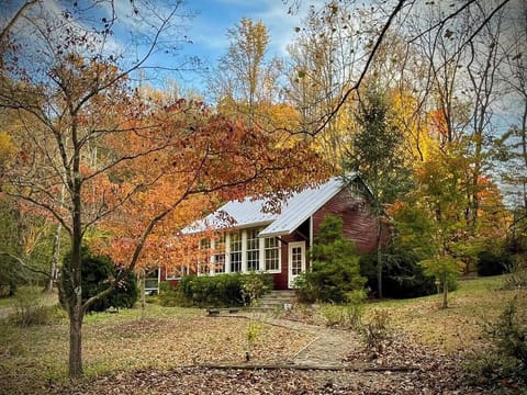 Our historic 1934 Schoolhouse is located on two small private ponds with a mountain view