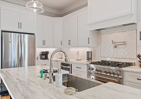 Enjoy a homemade meal from this stunning kitchen