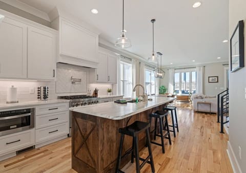 Enjoy a homemade meal from this stunning kitchen