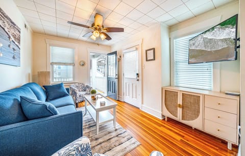 Light-filled living room area
