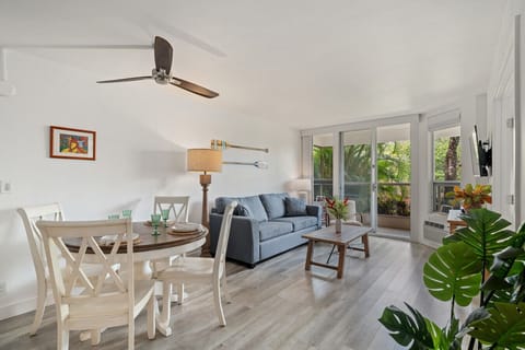 Our living area features a queen sofa bed, perfect for extra guests