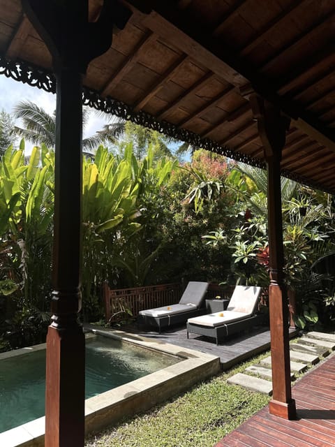 Luxury Villa, Pool View | Living area | 40-inch Smart TV with digital channels