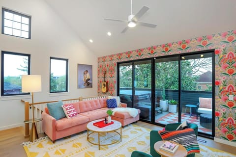 Open layout with sliding glass doors that open to seamless indoor/outdoor living!