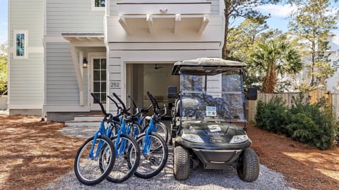 6 Adult Bikes and 6-Seater Golf Cart Included with Every Reservation