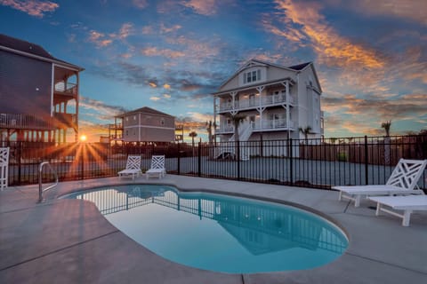 Enjoy this sparkling pool at Sunset Tide