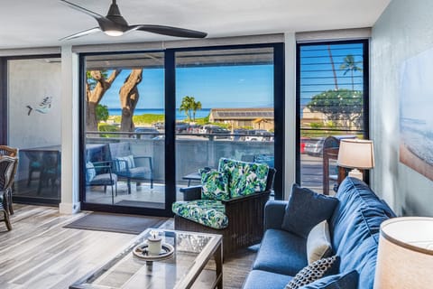 Stunning ocean views greet you as you enter the home. 