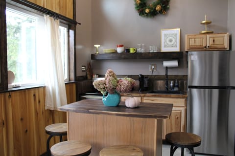 Dining area and kitchen.  Lots of natural light.