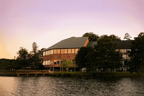 Watch the sun set over the lake, casting a golden glow on the serene waters.