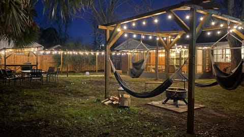 Hammocks and Fire pit