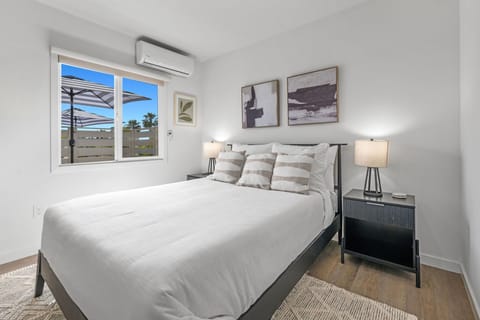 Blackout curtains ideal for ensuring privacy while creating a serene, dark environment for a restful sleep.