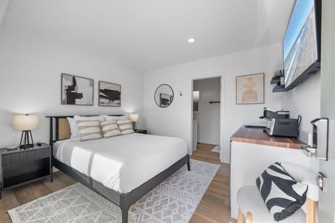 This upscale boutique features contemporary furnishings and a comfortable queen bed for a peaceful night's rest