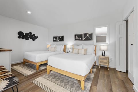 This upscale boutique features contemporary furnishings and two comfortable full beds for a peaceful night's rest