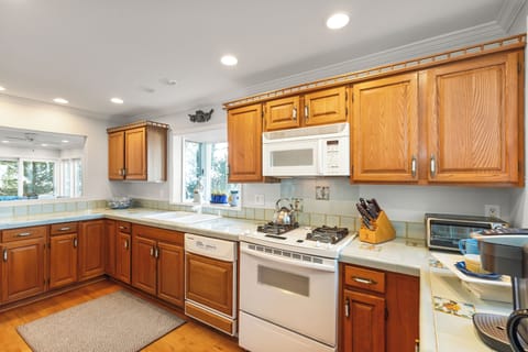 Charming dining space with a built in bench
