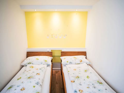 Bed, Bedroom, Bedding, Bed Sheet, Interior Design, Floor, Wood, Yellow, Linens, Flooring