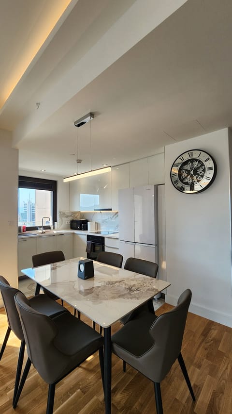 The kitchen, equipped with everything you'll need during your stay.