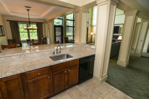 Open-concept kitchen with elegant countertops and a seamless flow into the living space for effortless entertaining.