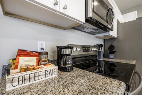 A dedicated coffee station to start your day right—fresh brews at your fingertips!