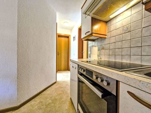 Ceiling, Flooring, Interior Design, Room, Floor, Apartment, Countertop, Kitchen, Cabinetry, Wood Stain