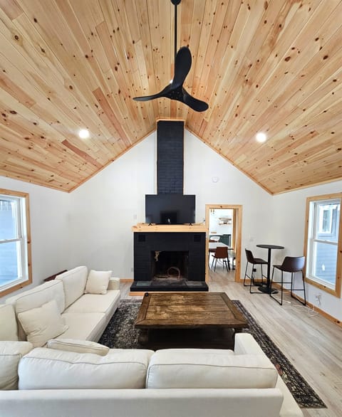 Living Room With Fireplace