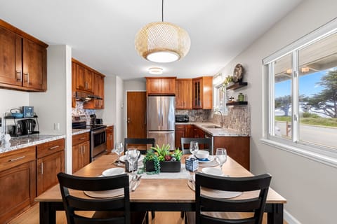 Fully Equipped Kitchen has an Ocean View