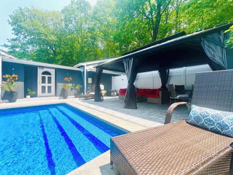 Private pool patio