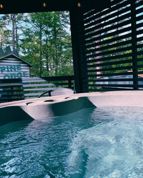 Private hot tub on deck