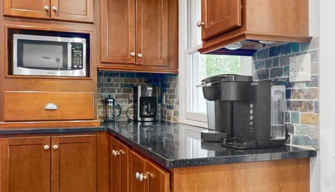 Keurig and standard coffee maker available.