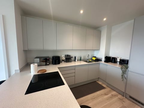 Apartment | Private kitchen | Fridge, microwave, oven, stovetop