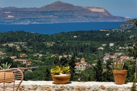 Panoramic Sea and village views, privacy and effortless cretan charm.