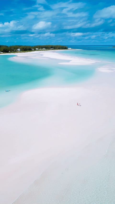 Beach and Sandbar just Steps Away